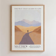 Kingdom Poster Poster The Way that Leads to Life - Matthew 7:14 NKJV