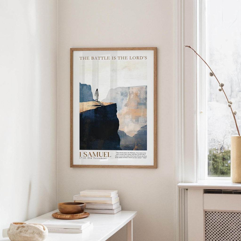 Kingdom Poster Poster The battle is the Lord's - 1 Samuel 17:45 NKJV