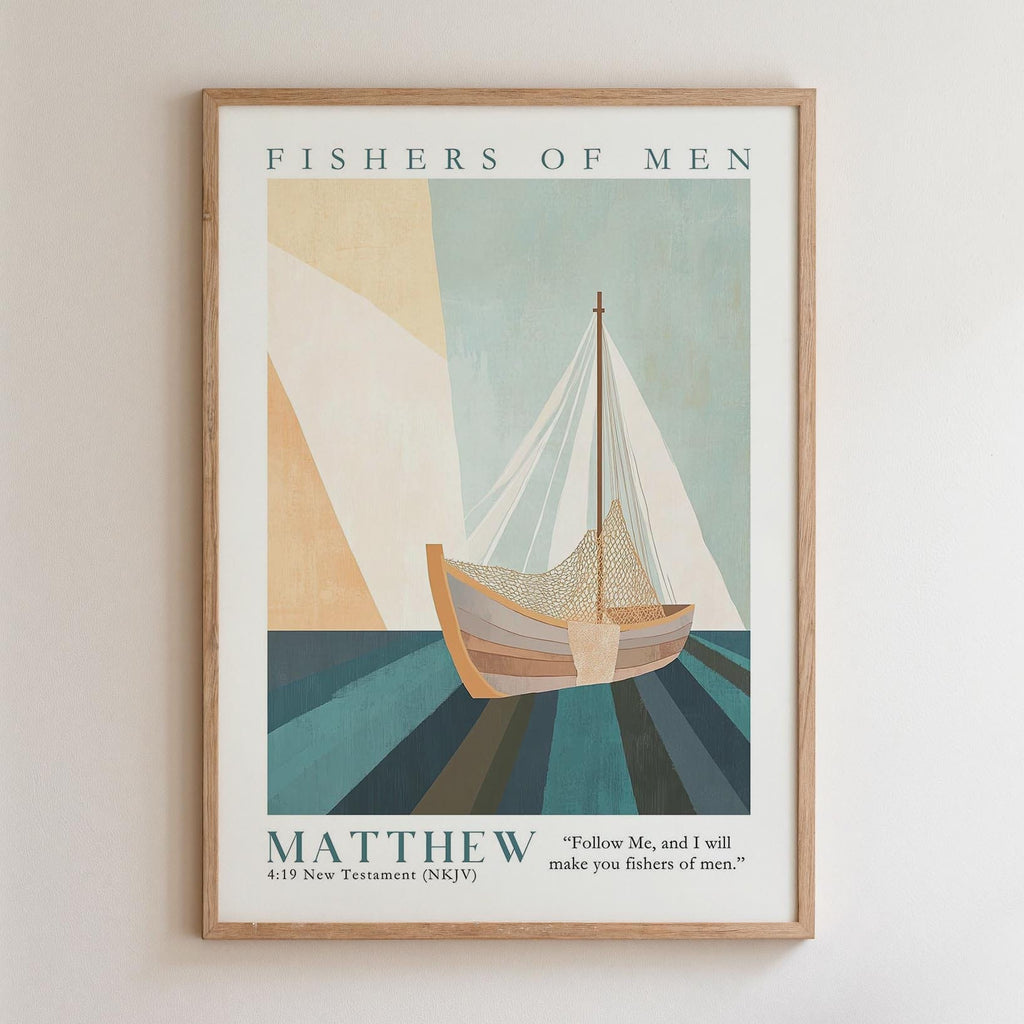 Kingdom Poster Poster Fishers of men - Matthew 4:19 NKJV