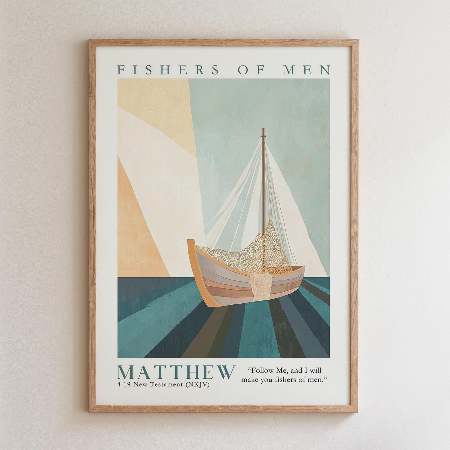 Kingdom Poster Poster Fishers of men - Matthew 4:19 NKJV