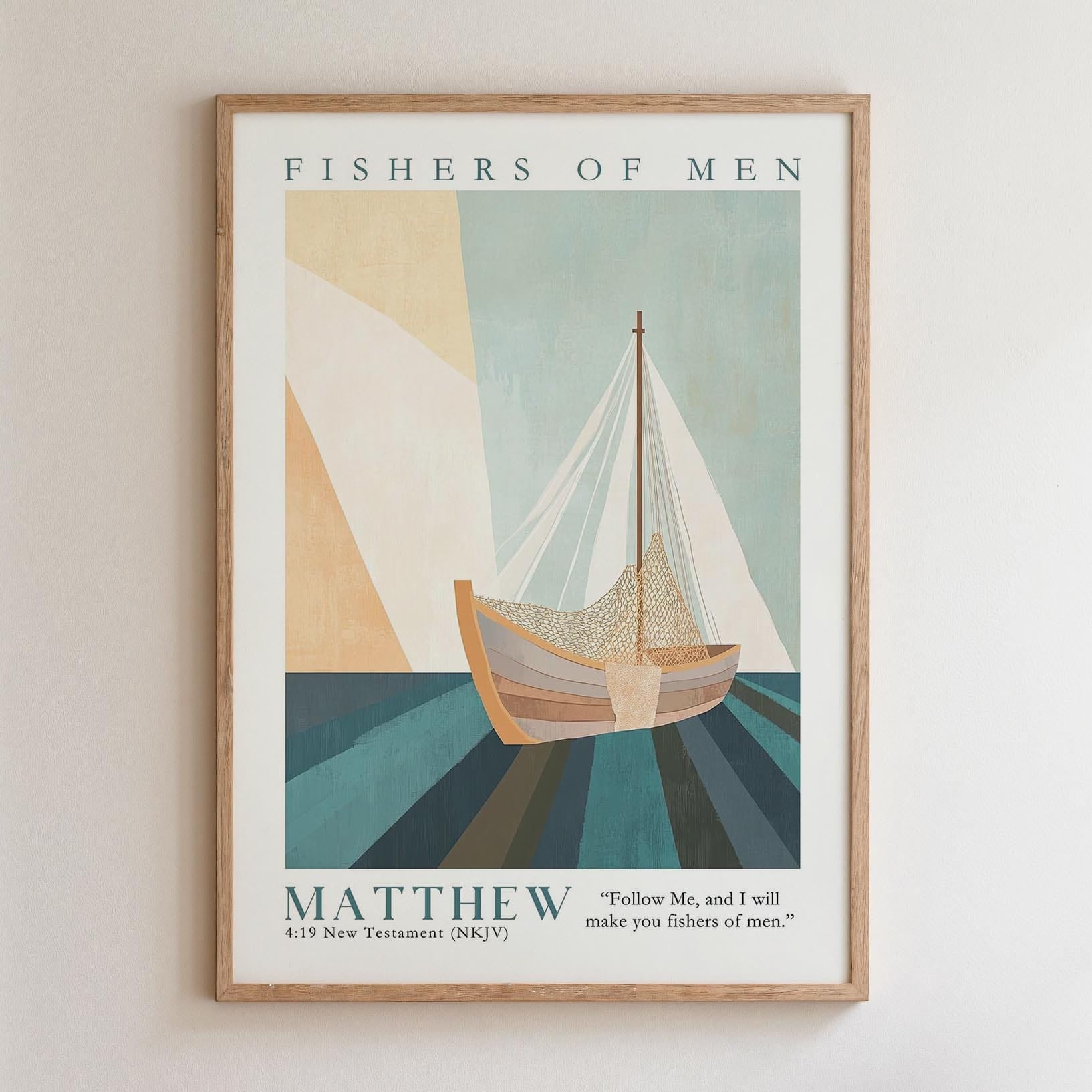 Kingdom Poster Poster Fishers of men - Matthew 4:19 NKJV