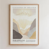Kingdom Poster Poster Citizens of Heaven - Philippians 3:20 NKJV