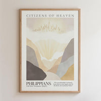Kingdom Poster Poster Citizens of Heaven - Philippians 3:20 NKJV