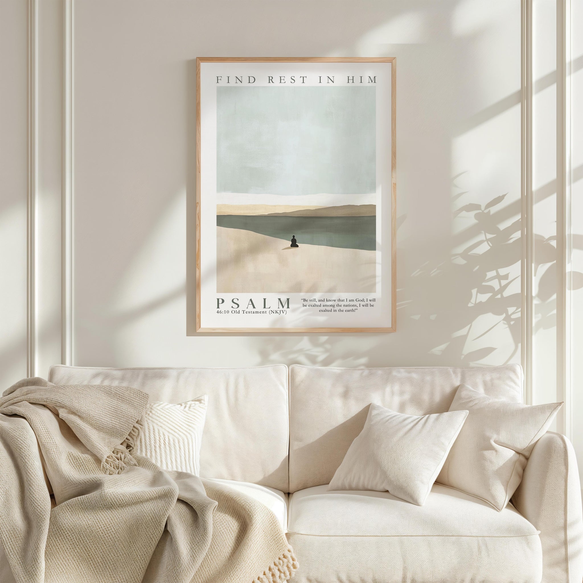 Kingdom Poster Poster Find rest in Him - Psalm 46:10 NKJV