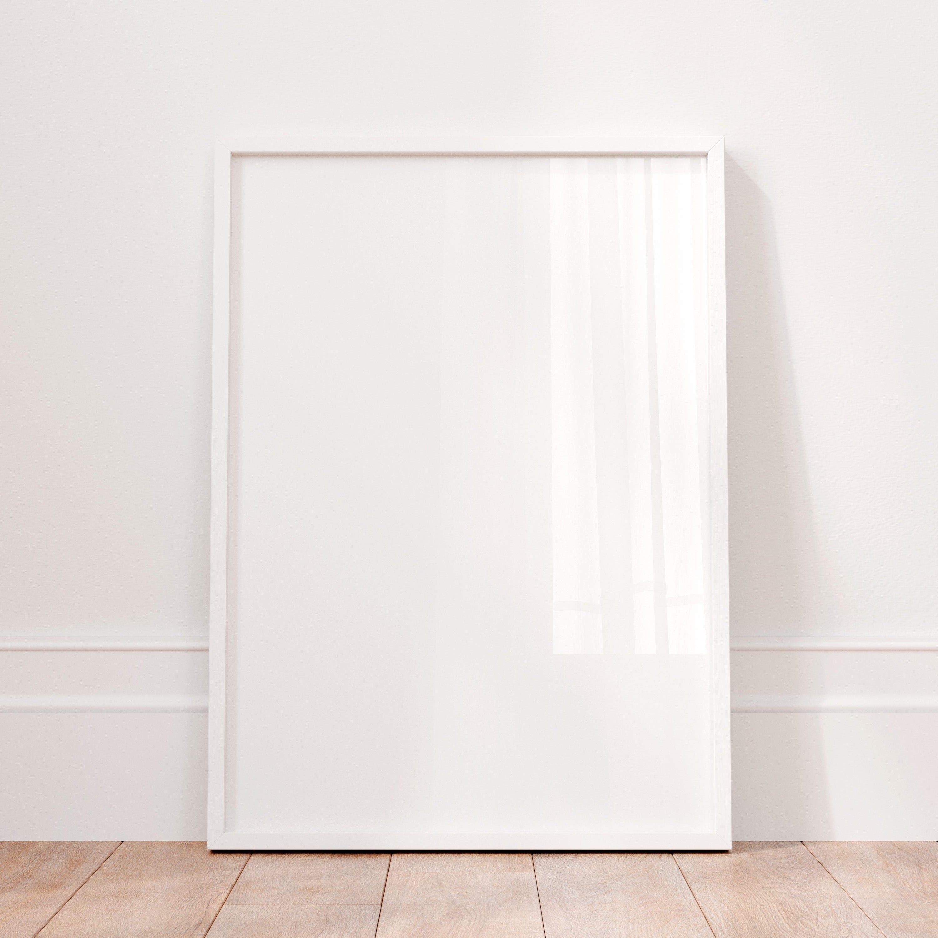 Classic White - Premium Wooden Frame